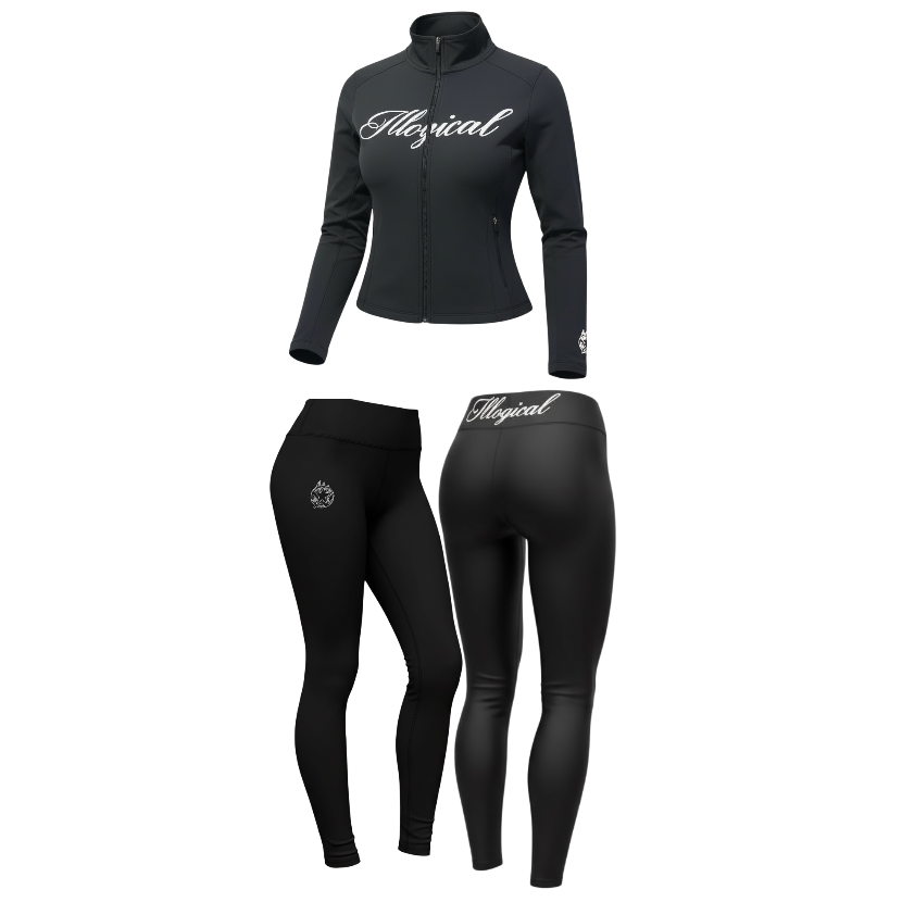 Women’s Black Cropped Sets
